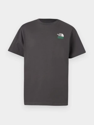 T-shirt z nadrukiem The North Face ciemnoszary