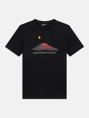 T-shirt z nadrukiem The North Face czarny