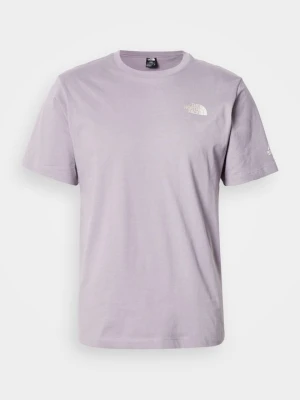 T-shirt z nadrukiem The North Face fioletowy