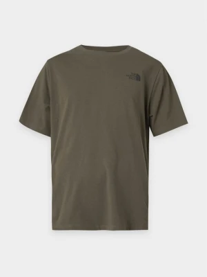T-shirt z nadrukiem The North Face khaki