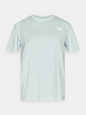 T-shirt z nadrukiem The North Face miętowy