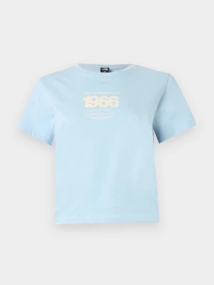 T-shirt z nadrukiem The North Face niebieski