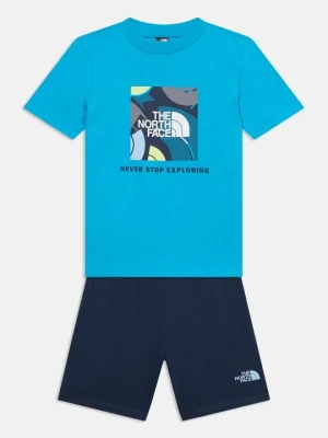 T-shirt z nadrukiem The North Face niebieski