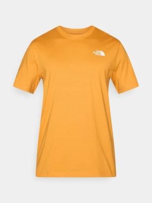 T-shirt z nadrukiem The North Face pomarańczowy