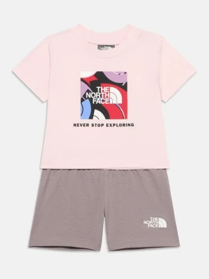 T-shirt z nadrukiem The North Face różowy