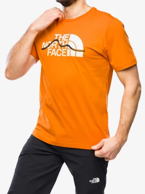 T shirt z nadrukiem The North Face S/S Mountain Line Tee - desert rust