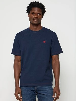 T-shirt z nadrukiem Timberland granatowy