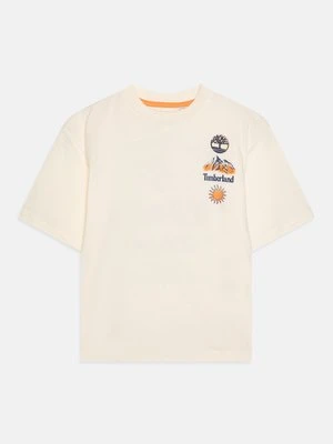 T-shirt z nadrukiem Timberland mleczny