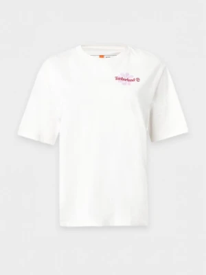 T-shirt z nadrukiem Timberland biały