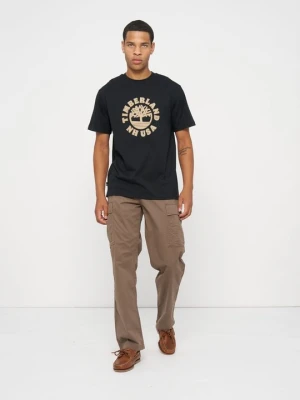 T-shirt z nadrukiem Timberland czarny