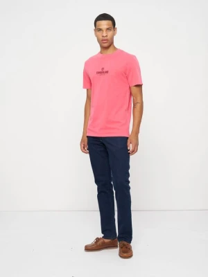 T-shirt z nadrukiem Timberland czerwony