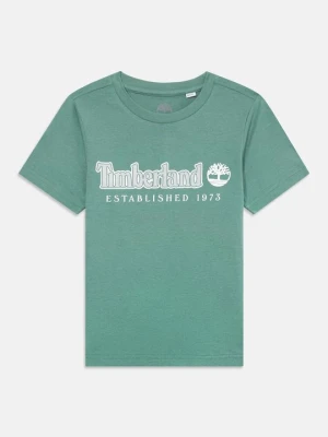 T-shirt z nadrukiem Timberland zielony