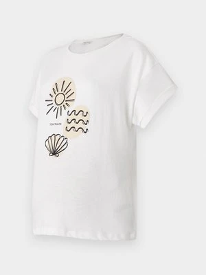T-shirt z nadrukiem Tom Tailor biały