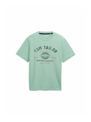 T-shirt z nadrukiem Tom Tailor zielony