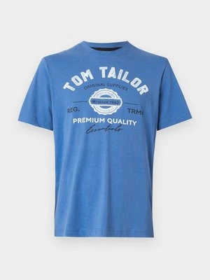 T-shirt z nadrukiem Tom Tailor niebieski