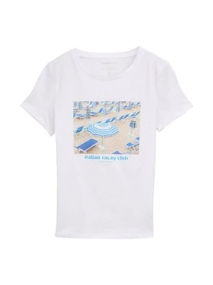 Zdjęcie produktu T-shirt z nadrukiem Tom Tailor biały