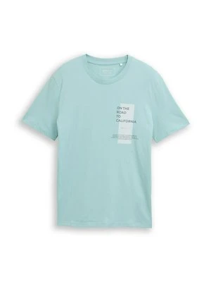 Zdjęcie produktu T-shirt z nadrukiem Tom Tailor miętowy