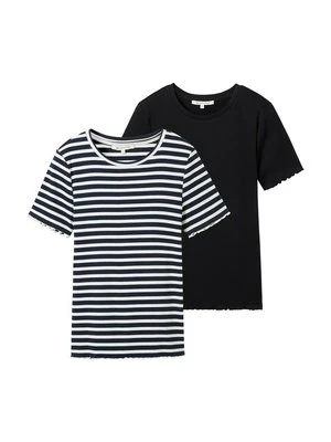 T-shirt z nadrukiem Tom Tailor granatowy