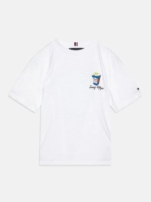 Zdjęcie produktu T-shirt z nadrukiem Tommy Hilfiger biały