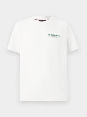 Zdjęcie produktu T-shirt z nadrukiem Tommy Hilfiger mleczny