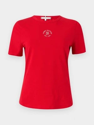 Zdjęcie produktu T-shirt z nadrukiem Tommy Hilfiger czerwony