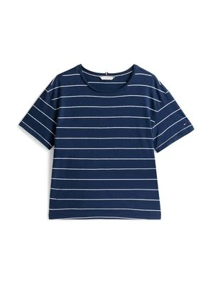 Zdjęcie produktu T-shirt z nadrukiem Tommy Hilfiger granatowy