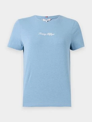 T-shirt z nadrukiem Tommy Hilfiger błękit królewski