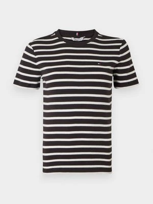 T-shirt z nadrukiem Tommy Hilfiger czarny