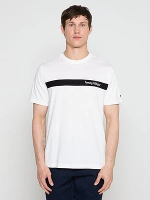 T-shirt z nadrukiem Tommy Hilfiger jasnożółty