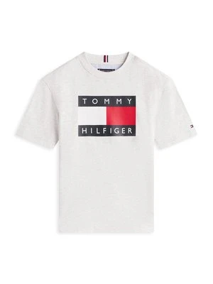 T-shirt z nadrukiem Tommy Hilfiger szary