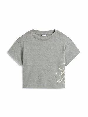 T-shirt z nadrukiem Tommy Hilfiger ciemnoszary