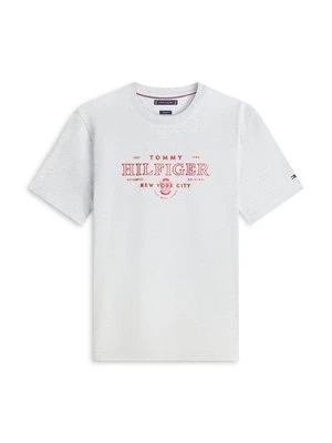 T-shirt z nadrukiem Tommy Hilfiger szary