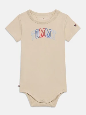 T-shirt z nadrukiem Tommy Hilfiger beżowy