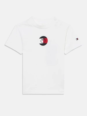 T-shirt z nadrukiem Tommy Hilfiger biały