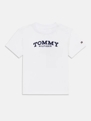 T-shirt z nadrukiem Tommy Hilfiger biały