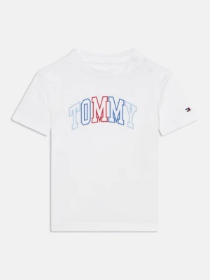 T-shirt z nadrukiem Tommy Hilfiger biały