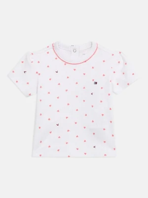 T-shirt z nadrukiem Tommy Hilfiger biały