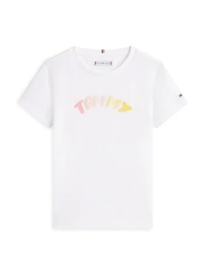 T-shirt z nadrukiem Tommy Hilfiger biały