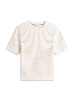 Zdjęcie produktu T-shirt z nadrukiem Tommy Hilfiger beżowy