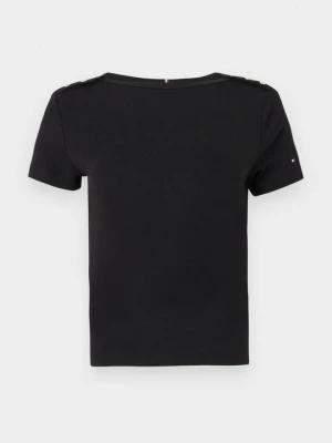 T-shirt z nadrukiem Tommy Hilfiger czarny