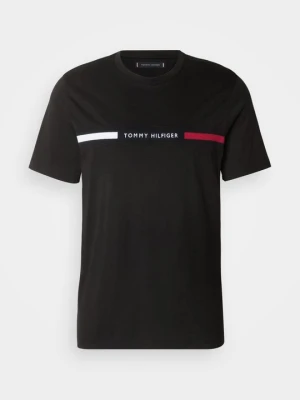 T-shirt z nadrukiem Tommy Hilfiger czarny