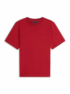 T-shirt z nadrukiem Tommy Hilfiger czerwony