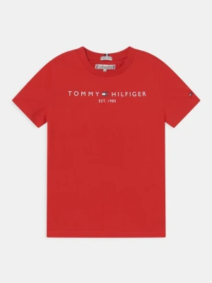 T-shirt z nadrukiem Tommy Hilfiger czerwony