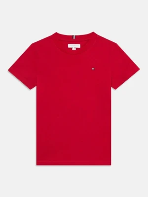 T-shirt z nadrukiem Tommy Hilfiger czerwony