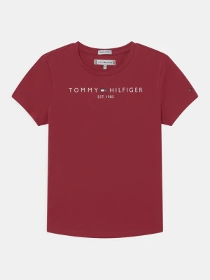 T-shirt z nadrukiem Tommy Hilfiger czerwony