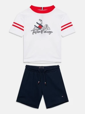T-shirt z nadrukiem Tommy Hilfiger granatowy