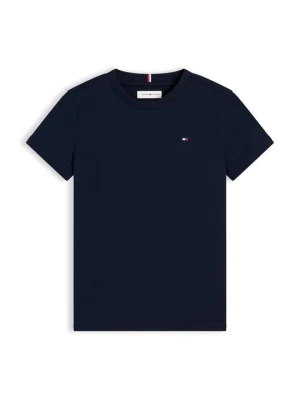 T-shirt z nadrukiem Tommy Hilfiger granatowy