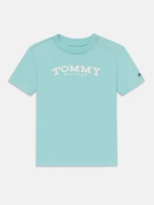 T-shirt z nadrukiem Tommy Hilfiger jasnoniebieski