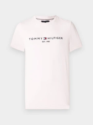 T-shirt z nadrukiem Tommy Hilfiger jasnoróżowy