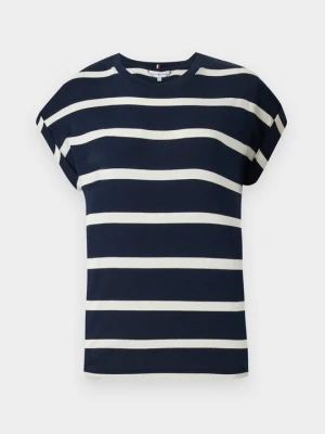 T-shirt z nadrukiem Tommy Hilfiger niebieski